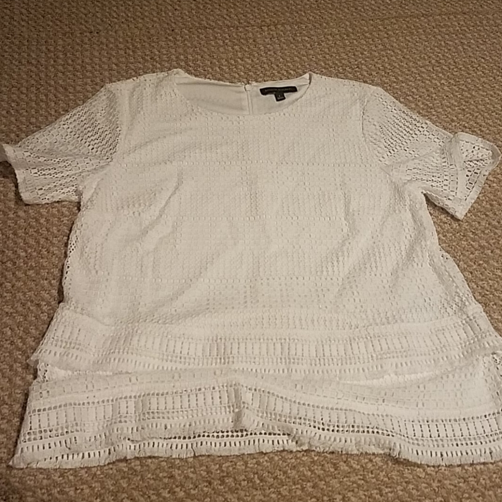 White top with fun details